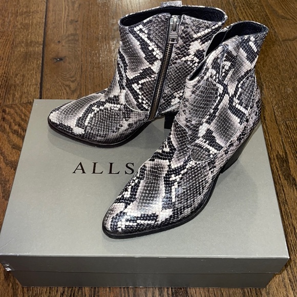Nib Allsaints Rolene Snake Embossed 